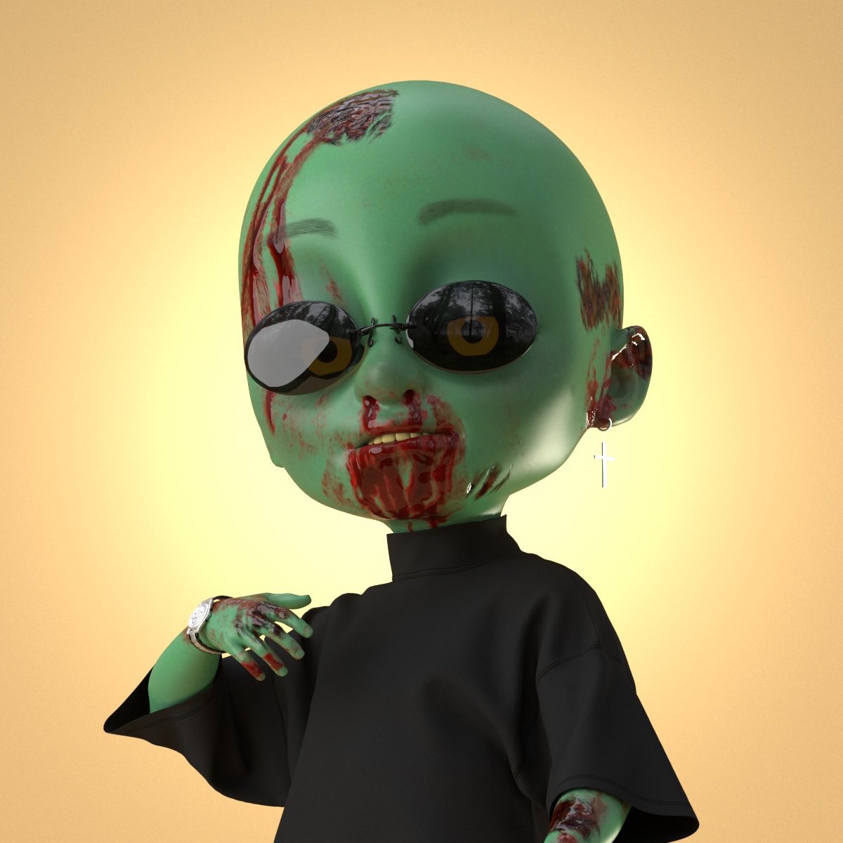 Crypt0amat00r's tweet image. GM @TheModzKids 

New zombie, who dis? 

#MODZ