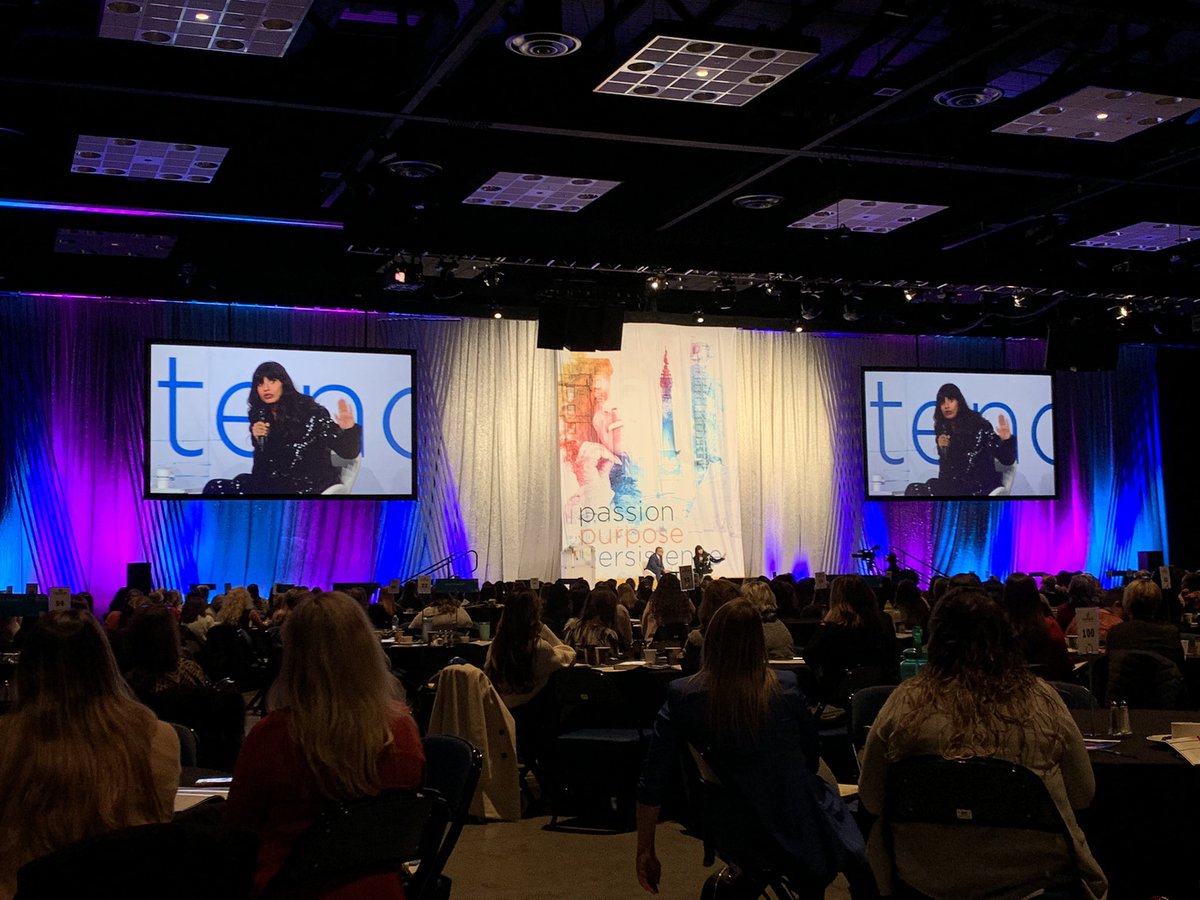 inconfwomen's tweet photo. We are honored to have @jameelajamil start off the Indiana Conference for Women as our Opening Keynote Speaker. With her strong will and a fondness for speaking truth to power, Jameela started our morning with passion and purpose! https://t.co/MD9fX8BWkY