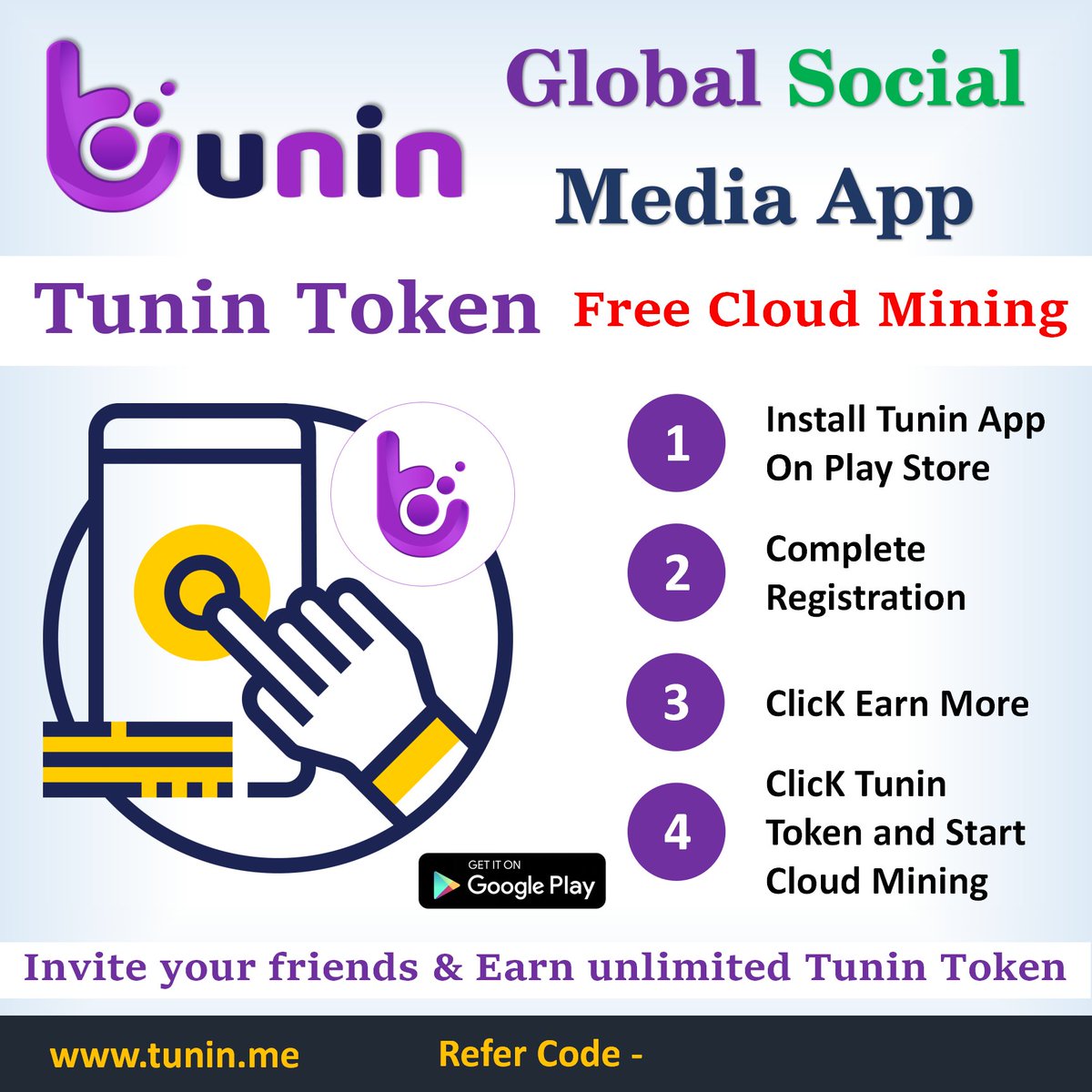 TuninToken's tweet photo. Install Tunin App and Free Tunin Token.
https://t.co/pKPfMotXJu

#BSC #Airdrop #TuninToken #Tunin #EarnTuninToken #BinanceSmartChain #PancakeSwap #Binance #CoinMarketCap #Airdrop #TuninTokenAirdrop https://t.co/XvpLK1VRHv