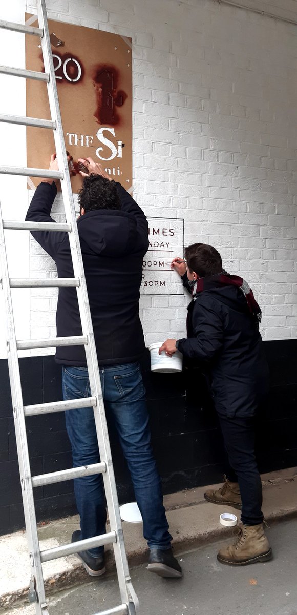 Tony Nero (@artoftonynero) on Twitter photo Spotted the guys from <a href="/Paper_Rhino/">Paper Rhino</a> painting a sign on a wall for a business in town...even tho it looks like Dom has more paint on his fingers than on the wall 🎨👌🏽 #artiswork <a href="/FionaCifaldi/">Fiona Cifaldi</a> #Peterborough Spotted the guys from <a href="/Paper_Rhino/">Paper Rhino</a> painting a sign on a wall for a business in town...even tho it looks like Dom has more paint on his fingers than on the wall 🎨👌🏽 #artiswork <a href="/FionaCifaldi/">Fiona Cifaldi</a> #Peterborough