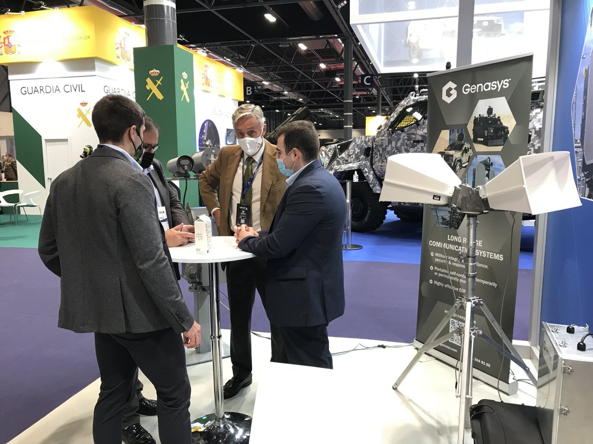 GenasysEU's tweet photo. The FEINDEF International Defense and Security Fair begins today. Come to stand C23 in pavilion 10 to see how Genasys can provide high level boarder security, EOF, evaluation of intent, crowd control, deterrent, and more.
#AcousticHailingDevice #army #safety #bordersecurity https://t.co/eaVbImSsts