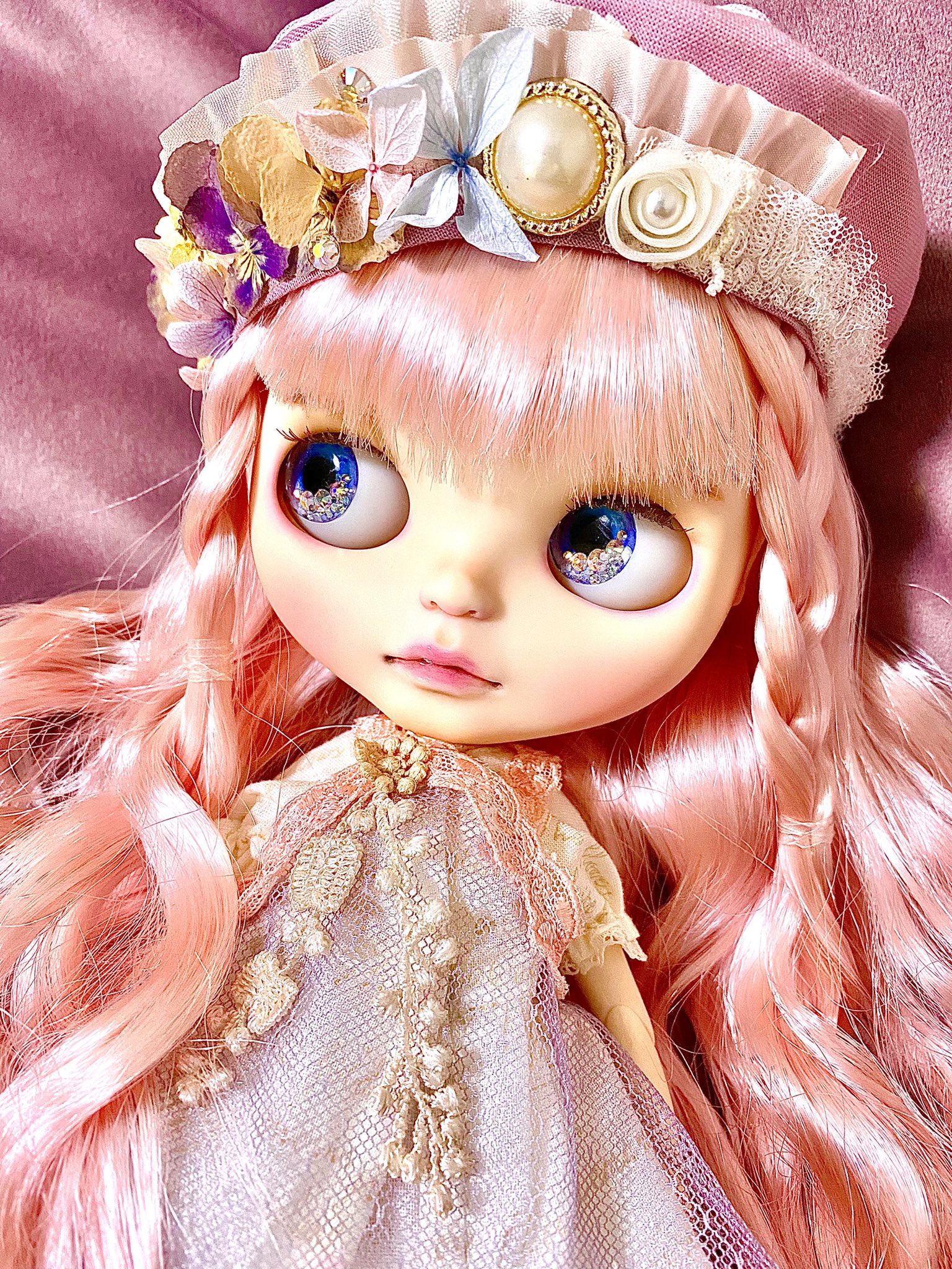 Blythe Takara ピンク髪 水玉模様