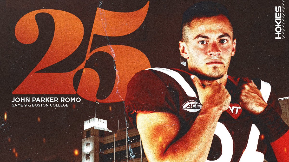 After making a career-high four field goals last game, Romo will wear No. 25 this Friday against Boston College