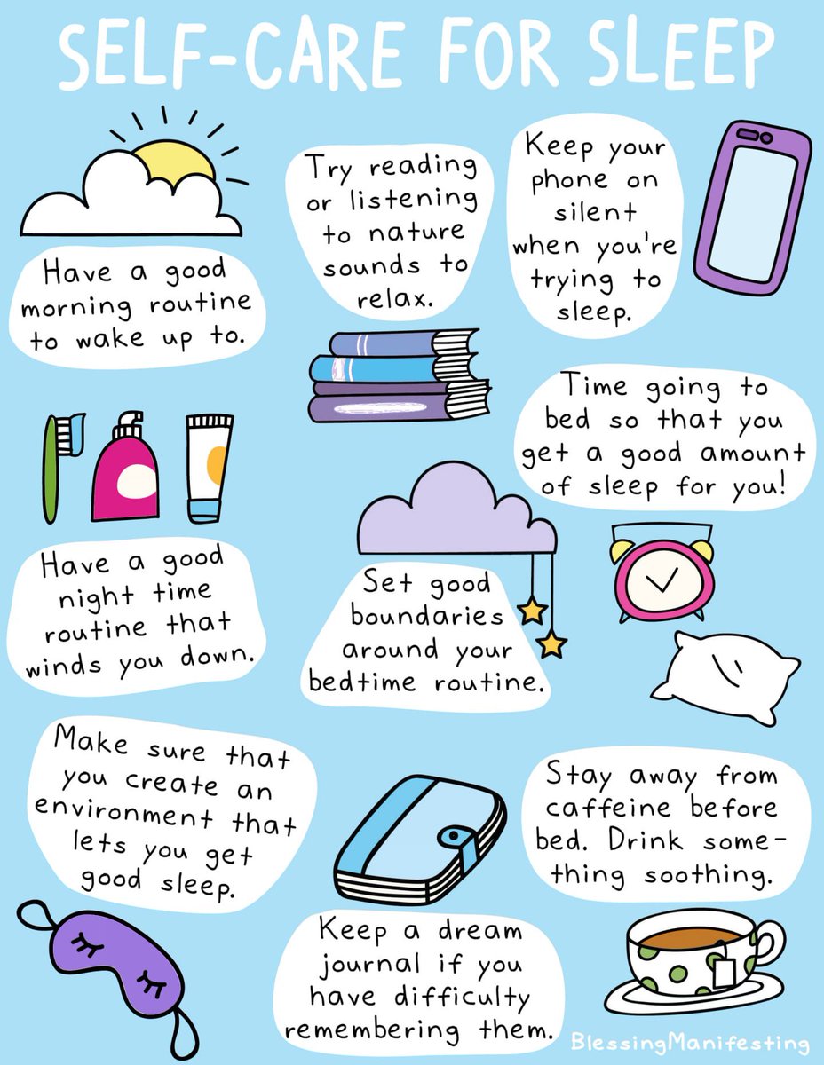 MBSHPsychClub's tweet photo. The Psychology Club for Mental Wellness introduces Wellness Wednesday! 

This weeks tip is making sure you get enough sleep. 

We know this can be challenging but you can do it!  

Healthy sleeping, Hi-Tides!

#mentalwellness #psychology #selfcare 

PC: @blessingmanifesting https://t.co/jZ97fdjQGJ