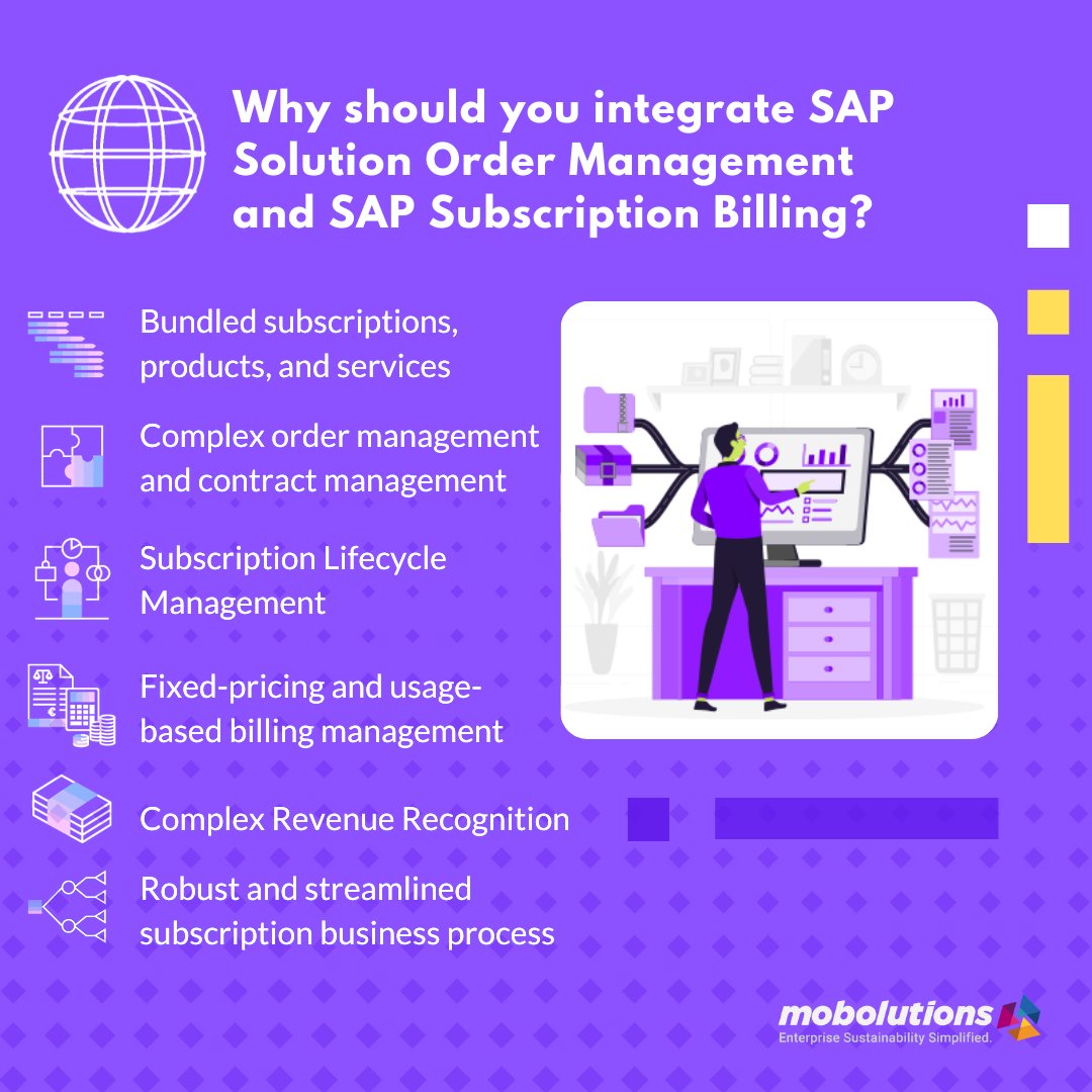 Mobolutions's tweet image. Integrating SAP Solution Order Management with SAP Subscription gives out end-to-end order management and billing lifecycle. Discover more about the benefits of the integration.
Read more- bit.ly/2WJs1CT
#sap #sapcommunity #sapsolution #sapservices #solutionorder