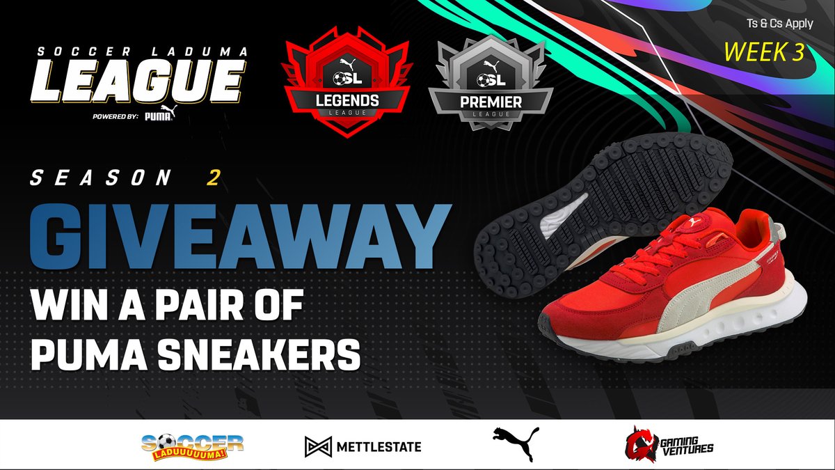 We have another 2 pairs of @pumasouthafrica sneakers to give away👟
Like this post and tell us who you think is the greatest footballer of all time⚽
Ts &amp; Cs apply. bit.ly/3pldeuI
Winners will be announced this Friday!🤩

@soccer_laduma #ForgeFIFA #becomealegend #SLL