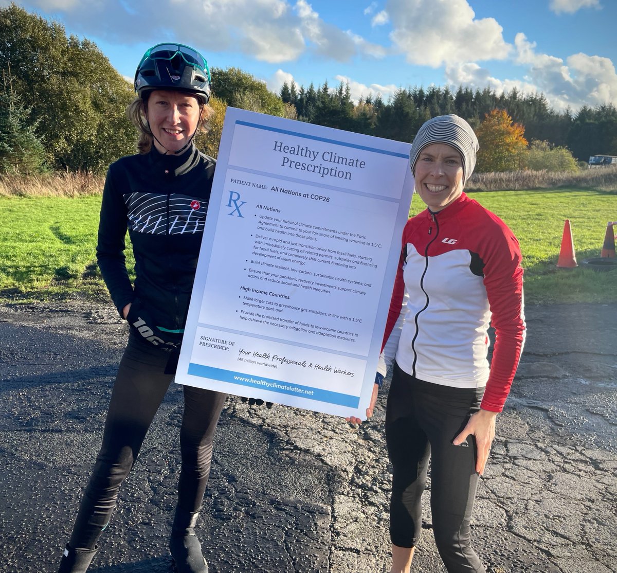 ClimateAccept's tweet photo. The #HealthyClimatePrescription Letter has been delivered to Glasgow, but will policy makers and delegates pay attention? Or continue to flounder as #OurChildrensAir continues to kill them as well as us...

Read more: https://t.co/xuLq0KiVf7

#RideForTheirLives #PollutionDrift https://t.co/nJF9BEGMHk