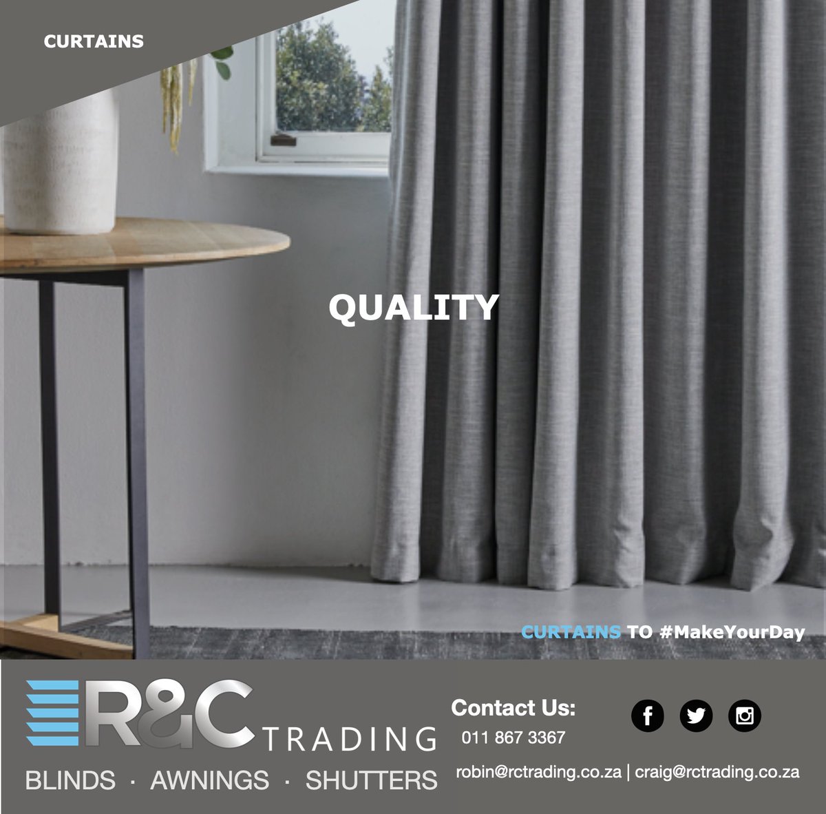 r_ctrading's tweet image. You may see “just a curtain”..

We see an elegant product that can transform a house from “just” an empty shell into a warm comforting home. Let our curtains #MakeYourDay ♥️🏡 

#RCTrading #designer #curtains