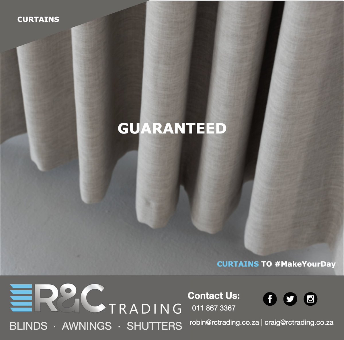 r_ctrading's tweet image. You may see “just a curtain”..

We see an elegant product that can transform a house from “just” an empty shell into a warm comforting home. Let our curtains #MakeYourDay ♥️🏡 

#RCTrading #designer #curtains