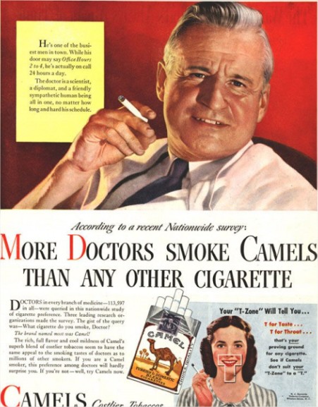 SamuelGREE1's tweet photo. #MoisSansTabac quand la pub se servait des médecins pour recommander les cigarettes... https://t.co/Sp4orXWzxU