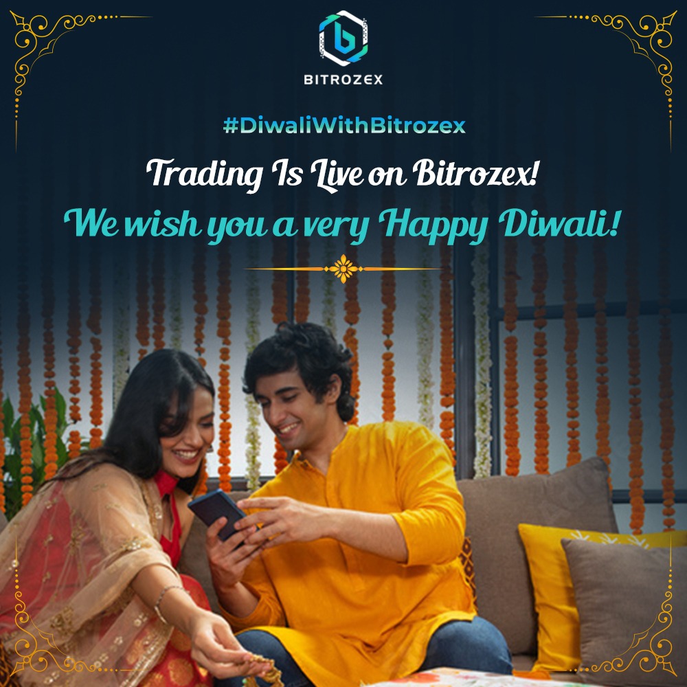 bitrozex's tweet photo. Diwali calls for celebrating with your loved ones and this time it includes making the right investment decision!
Team Bitrozex wishes you a happy and joyful Diwali!
#HappyDiwali #Diwali2021 #TradingIsLive #Bitrozex https://t.co/KBKeccIaLm