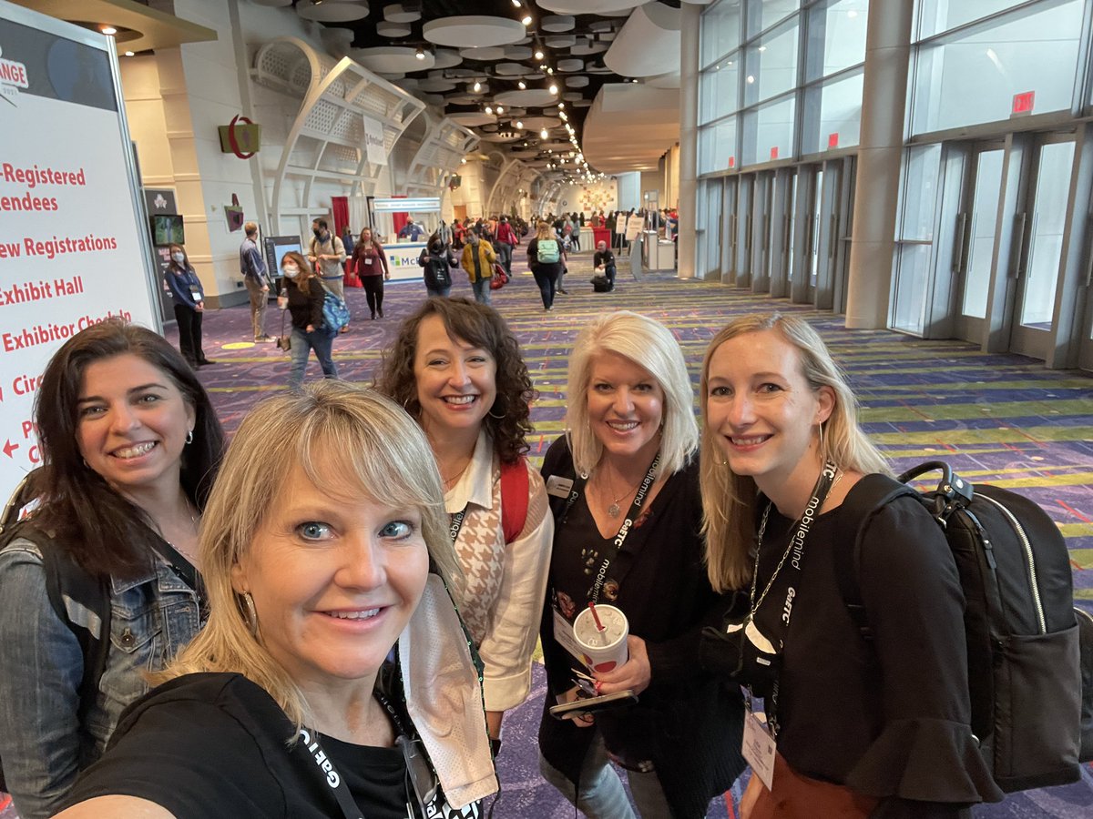 hcanup's tweet photo. With some of my best peeps doing what we love, continuing our journey to learn all we can while here at #GaETConf @jennsaine @tkofke @lwilban @aimvick https://t.co/1qPD5GpCMQ