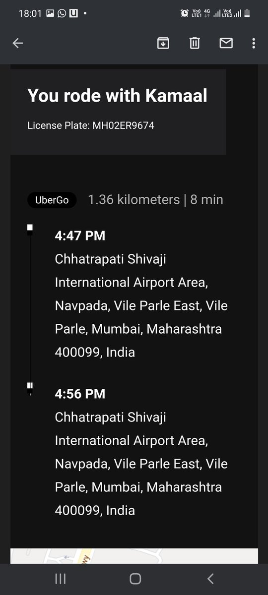 HareshVaria's tweet photo. @Uber_India really bad experience. Your can driver doesn't have CNG gas in car, he is asking me to wait for CNG filling after starting my trip. He drops me back to the place where I started from. And for all this I have to pay INR 240. Wow great .... https://t.co/siusD20h6x