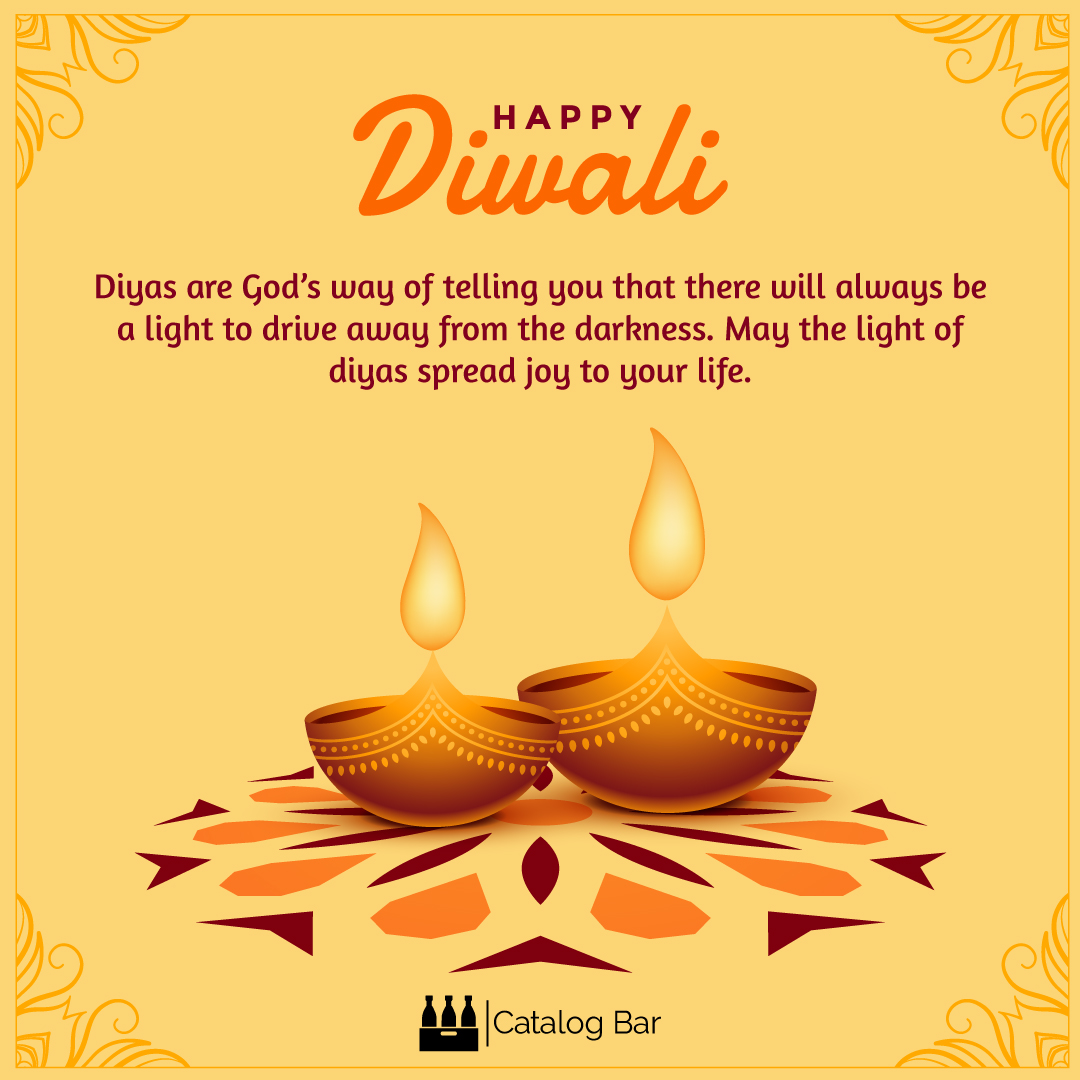 CatalogBar's tweet photo. Diyas are God’s way of telling you that there will always be a light to drive away from the darkness. May the light of diyas spread joy to your life…Happy #Diwali!

#happydiwali #diwaligifts #festivaloflights #indian #celebration #festival #india #rangoli #deepavali #catalogbar https://t.co/vJhU8STkO9
