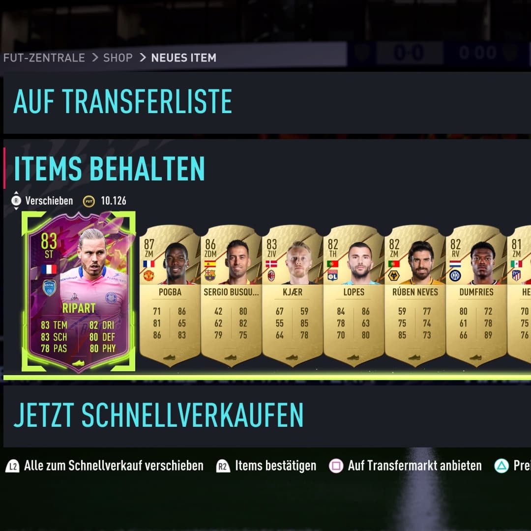 Weekend League Ergebnis 

Es hat wieder für den zweiten Rang gereicht.🤙

Mit den 100k Pack immerhin ca 60k gemacht. 💪

TOTW-Pack wurde aufgehoben. 👍

#fifa22 #Rewards #gaming