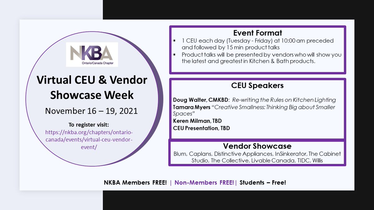 Registration is OPEN for our Virtual CEU &amp; Vendor Event!  November 16-19! - mailchi.mp/b160b4d0f45b/r…