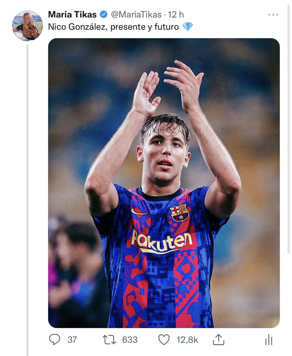 MariaTikas's tweet photo. Ayer Nico fue de los mejores, algo que viene siendo habitual en los últimos partidos. Hice un tuit, igual que mucha gente.

Puedes o no estar de acuerdo. Pero es una vergüenza que las mujeres tengamos que aguantar este tipo de comentarios hoy en día. Y este es solo un ejemplo. https://t.co/RJ9Bw8P78i