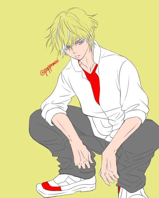 金髪男子 #オリジナル #創作男子 #男子 #男子高校生  