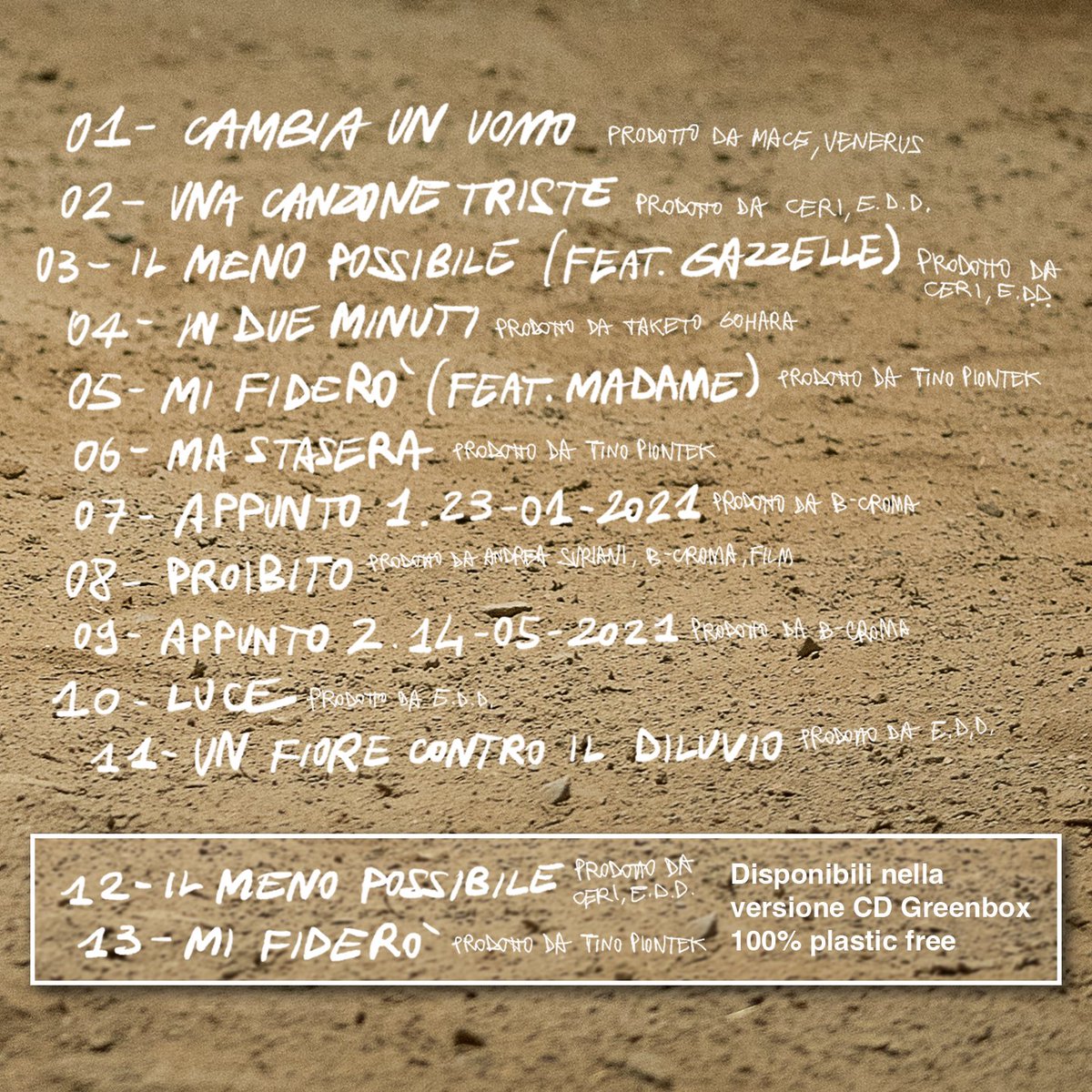 mengonimarco's tweet photo. Da oggi è disponibile in preorder il mio nuovo disco MATERIA (TERRA) in uscita il 3 dicembre.
È la prima delle tre tappe di MATERIA: tre diversi album che racconteranno il percorso che ho intrapreso negli ultimi due anni.

https://t.co/LBr1nlStVC

#MATERIATERRA https://t.co/tmCn0XXNV5