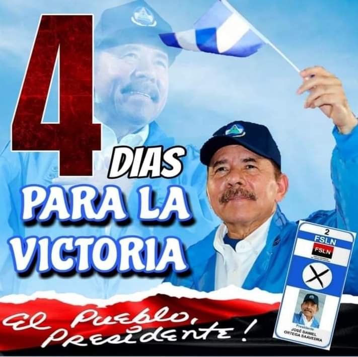 A solo 4 días para la gran victoria electoral.
#A4DiasDeLaVictoria
#NoviembreVictorioso