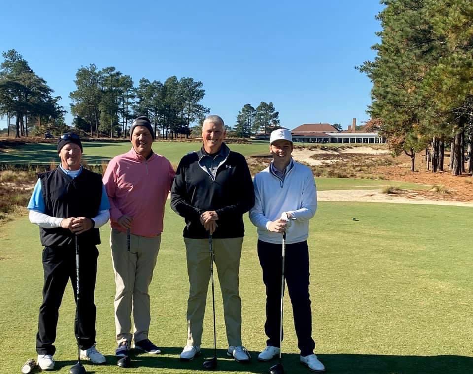 MacMemorial's tweet image. Last round with Mac @PinehurstResort #2 on November 3rd, 2109. Teed it up with good friend @Jklmpoole and my son @alecsimmons1 
 #missmac #adaytoremember