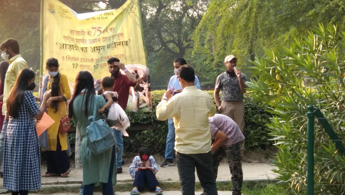 NzpDelhi's tweet photo. #AzadiKaAmritMahotsav : Glimpses of mask making activity organised at #SangaiDeer enclosure. #zoooutreach #learnwithfun #animalmask #ManipurBrowAntleredDeer #DancingDeer
@moefcc
@CZA_Delhi
@waza https://t.co/2doeXRK5Xy