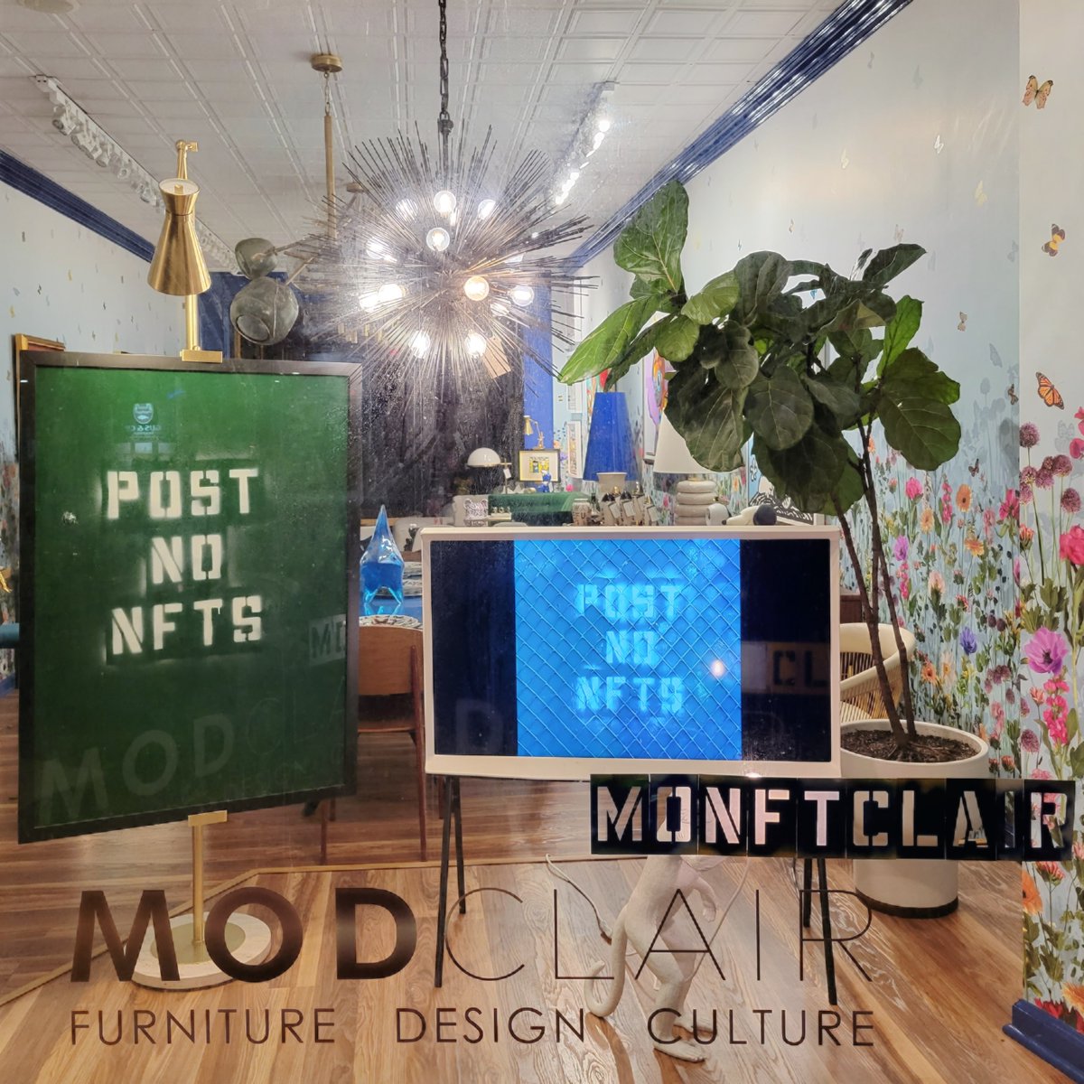 "POST NO NFTS", 2021
27" × 42" Painting &amp; Single Edition NFT.

#NFT #postnonfts #NFTNYC #NFTcollectibles