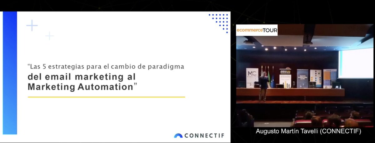 Ecommerce_es's tweet image. #StartupMoment con Augusto Martín Tavelli de @MyConnectif. Nos hablará sobre las 5 #estrategias para el cambio de paradigma del #emailmarketing al #MarketingAutomation. 

▶️ bit.ly/directo-ecomme…

 #EcommerceTourCordoba