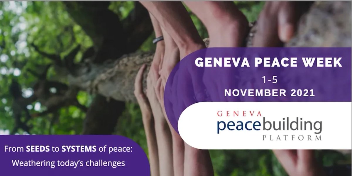 Make sure to visit our stand at the #GenevaPeaceWeek tomorrow! We will be there tomorrow, the 5th of November, from 15.30 to 16.30 🤗