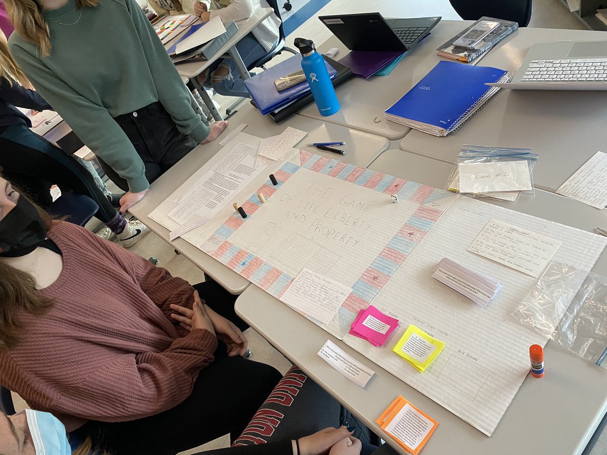 AaronRobb5's tweet photo. Mr. Daley's World History class took a deep dive into French history with their homemade board games! @SocStudiesCBRSD #Wahconah #StudentEngagement
@wahconahrhs https://t.co/4eodo6soWa