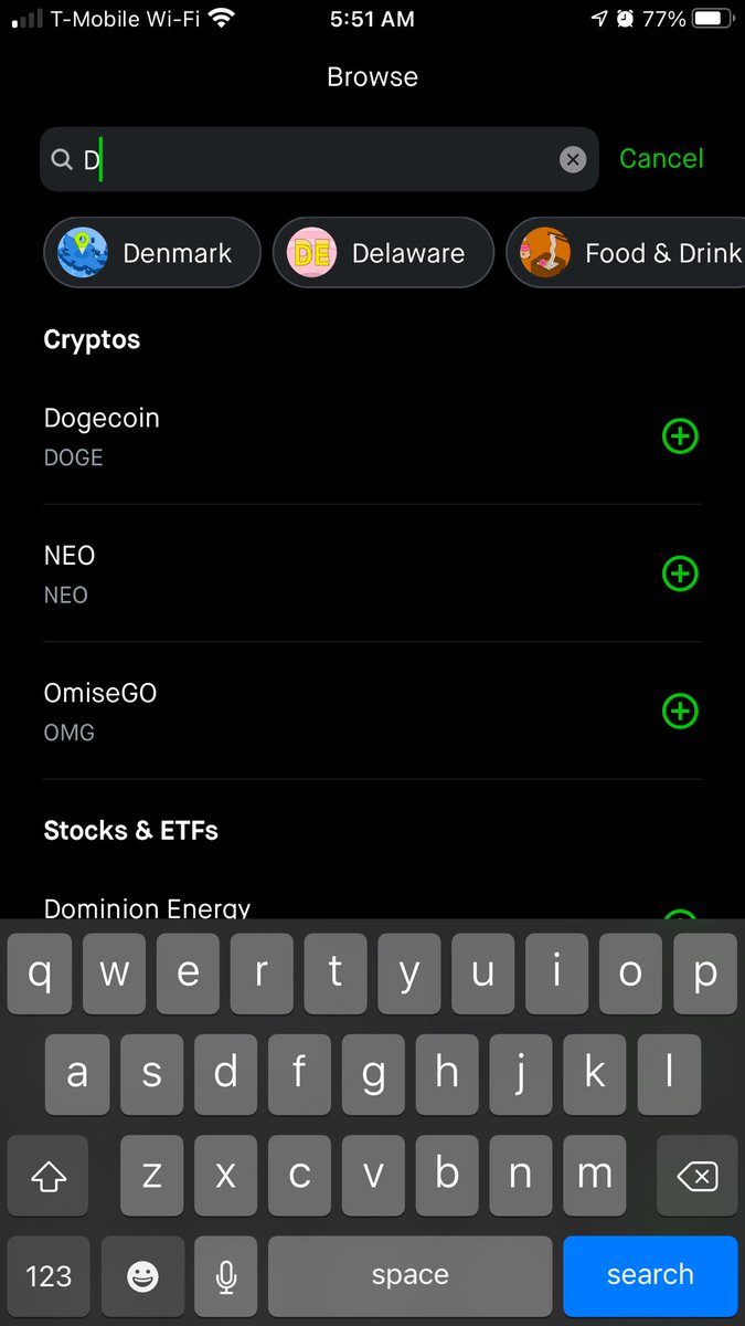 IncVuvuu's tweet photo. Looks like Robinhood may be adding new cryptos, I just saw a few of these were added on the app, they aren’t tradable yet though. #Robinhood #CryptocurrencyNews #cryptocurrency https://t.co/tgvrGeICeS