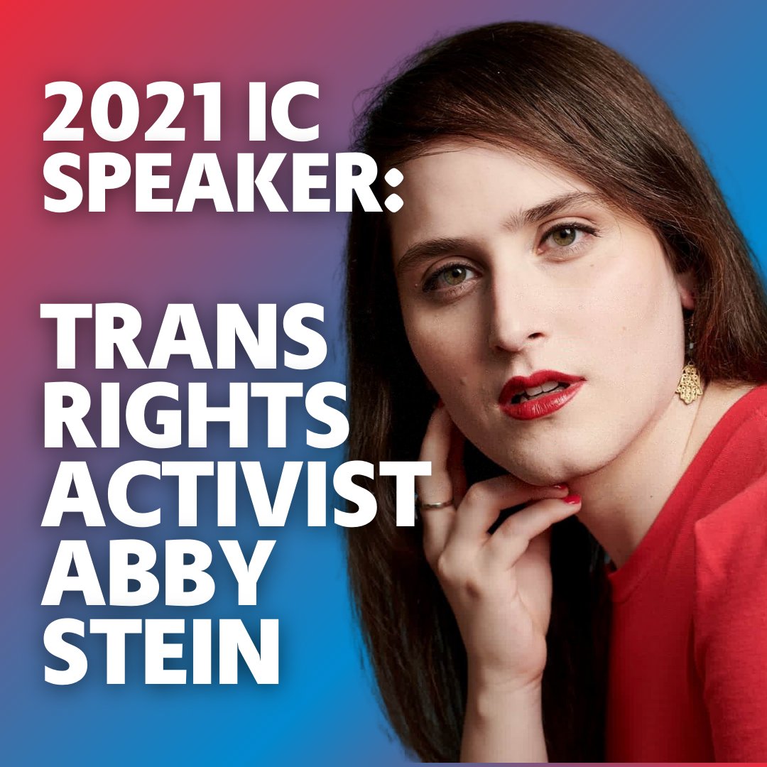 This year's IC has a truly unmissable lineup of speakers, including the incredible trans rights activist and Jewish educator Abby Stein!  

More info and registration at usy.org/ic. 

#USY #USYIC2021