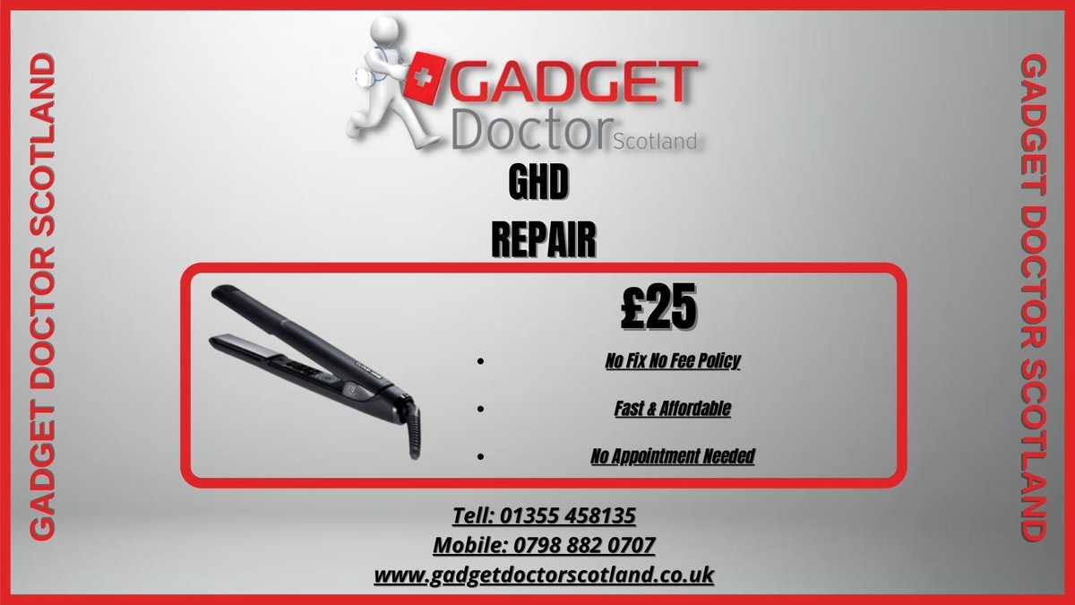 GadgetDr2014's tweet photo. Gadget Dr Scotland’s staff can fix a wide variety of gadgets with a large range of problems so when your tech starts acting strange then give us a call on 01355458135 or pop into our store. We offer a free collection and drop of service in East Kilbride.
https://t.co/97bAfhYxD7 https://t.co/PootsRLLTI