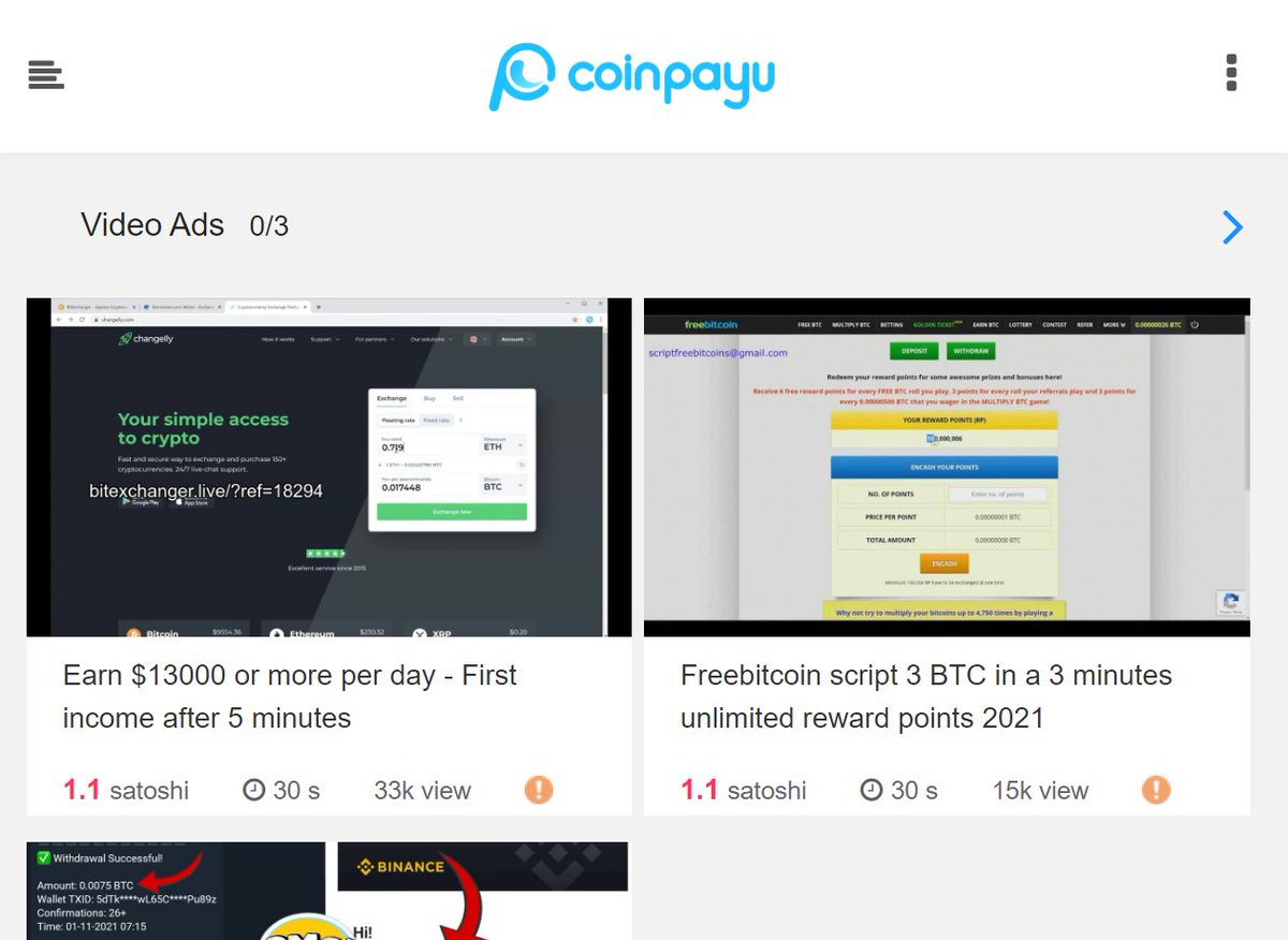 virtualbits_'s tweet photo. Hoy entre los anuncios de surf, ventana y de video tengo disponible 59 anuncios en total en Coinpayu🤯

Pronto video en el canal de esta plataforma 😉 https://t.co/apVLVkYm4g