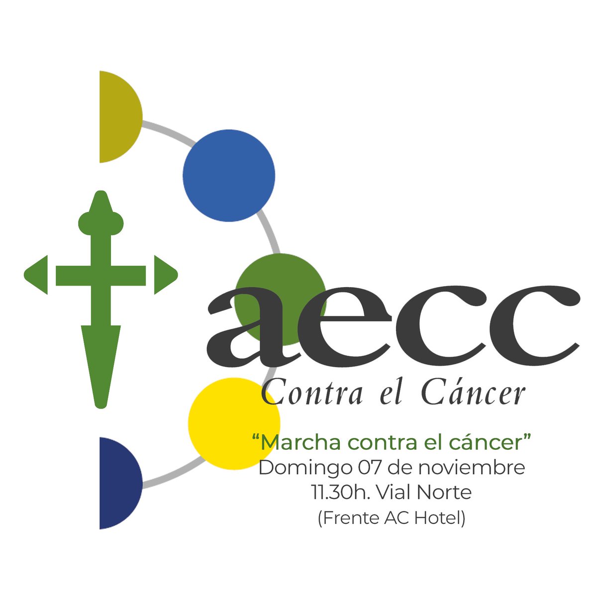El próximo 7 de noviembre es la IX Marcha y la VI carrera contra el cáncer ( <a href="/ContraCancerEs/">Asociación Española Contra el Cáncer</a> )

Nosotros apoyamos dicha causa y participamos en el evento de diferentes formas... ¿quieres venir con nosotros?

"Hagamos este camino juntos, te necesitamos"

instagram.com/p/CV0H53_oRPe/