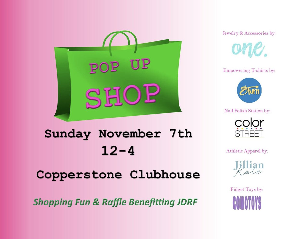 Do you have some holiday shopping to knock out? Come join <a href="/MyTurnKid/">MyTurnKid</a> for a pop-up with some fantastic local small businesses on Sunday, November 7th, noon-4pm, Copperstone Clubhouse. We hope to see you there!