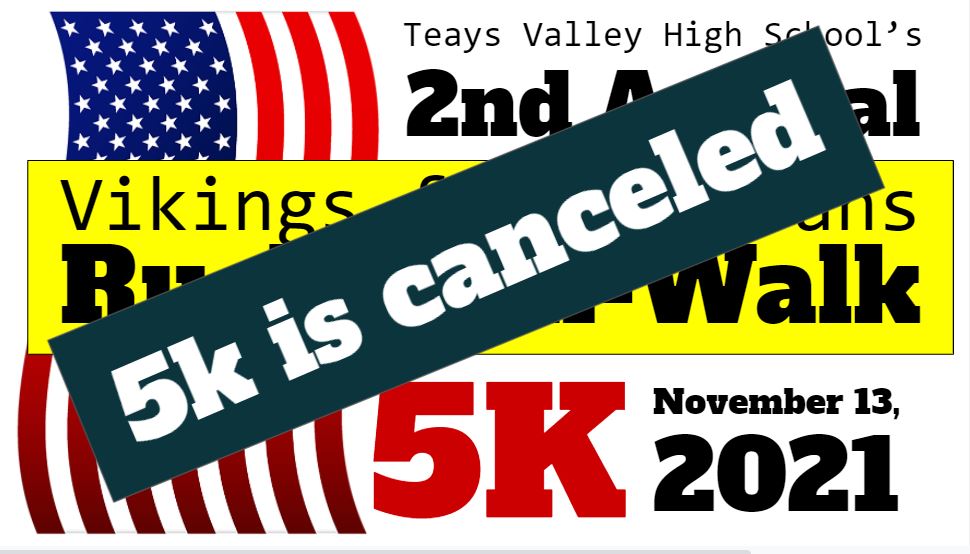 TV_Vikes's tweet photo. We are disappointed to announce that our @Vikings4V  5K has been canceled due to extremely low participation. Registrations received will be returned. Contact ayoung@tvsd.us or ssethna@tvsd.us w/questions. Thank you to all who support the Vikings for Veterans club &amp; our veterans! https://t.co/LXUXFYv6kE