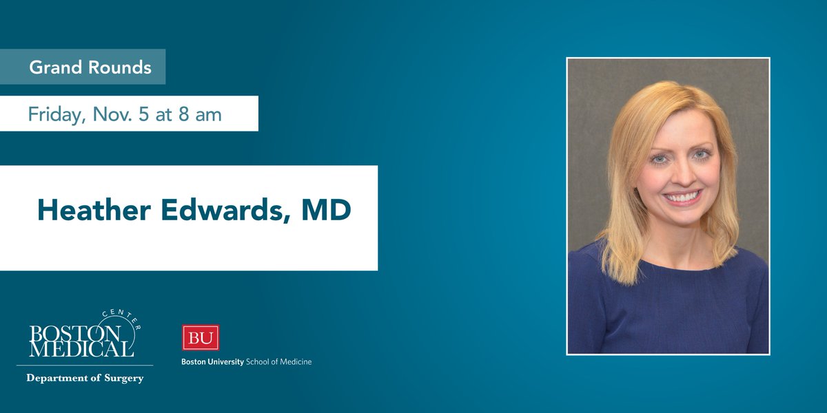 Looking forward to learning about "The Emerging Role of the Oral Microbiome in Cancer" on Friday when our Surgery Grand Rounds speaker will be Dr. Heather Edwards, Director of <a href="/The_BMC/">Boston Medical Center</a> Division of Head &amp; Neck Surgery and an Assistant Professor <a href="/BUMedicine/">Boston U Chobanian & Avedisian School of Medicine</a>. <a href="/TsengJennifer/">Jennifer F Tseng MD MPH</a>