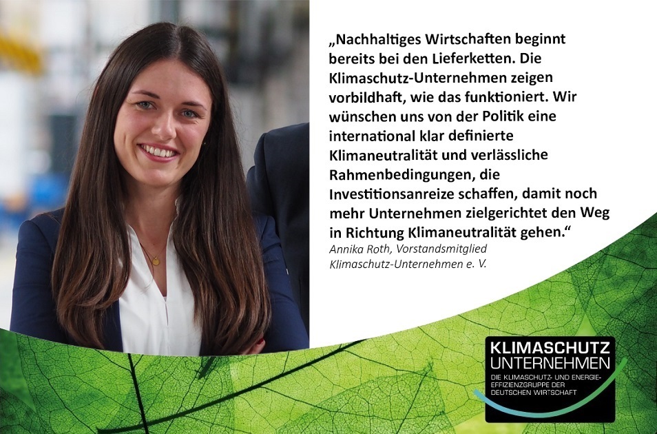 KlimaschutzU's tweet photo. Unser Vorstandmitglied @annika_roth7 heute auf der gemeinsamen Pressekonferenz mit Umweltstaatssekretär @JochenFlasbarth anlässlich der UN-Klimakonferenz #COP26: 
#vorangehen #Klimaschutz #Nachhaltigkeit #Lieferkette #Mittelstand https://t.co/v3xpUQNa4l