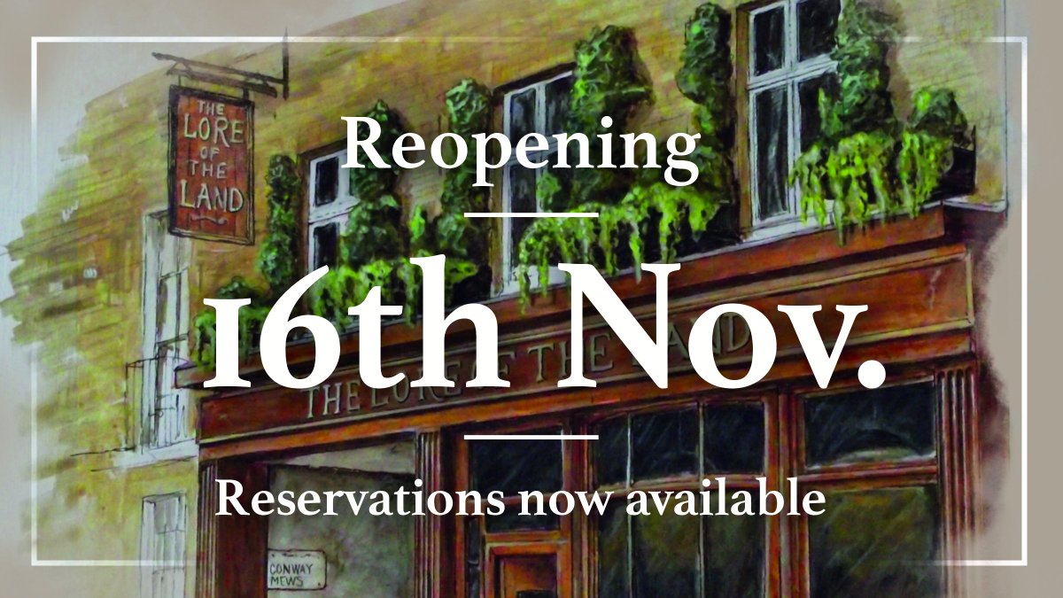 Fire is out, food is in, beer is back.

Opening doors Nov 16th.

Book now: gritchiepubs.com/reservations/