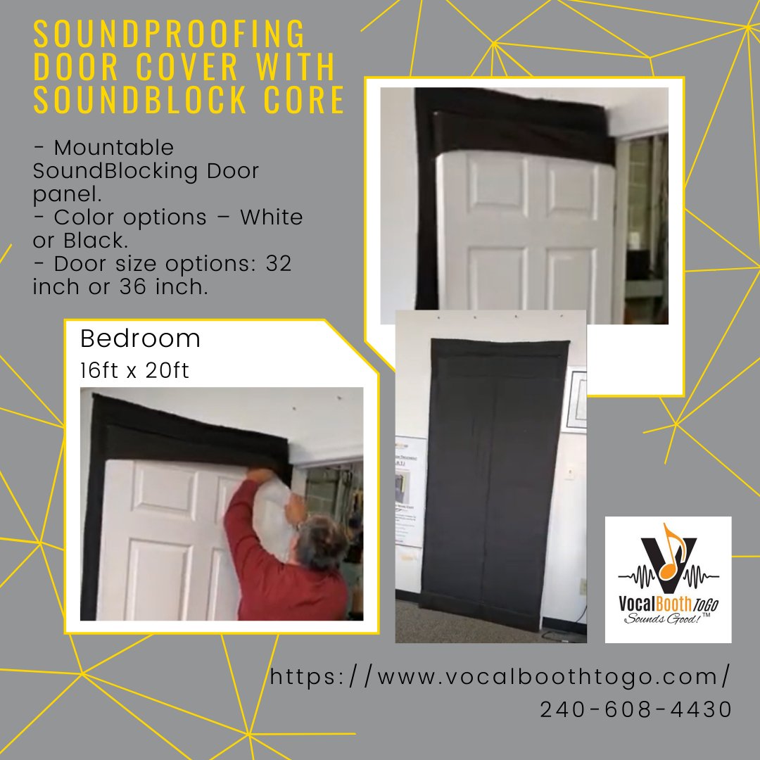 This door cover will allow you to use the door as usual, except that it will make everything behind the door unusually quiet.
vocalboothtogo.com
.
.
.
#VocalBootToGo #VocalBooth #sounds #soundwave #soundblankets #music #recordings #producer #soundrecording #soundengineer