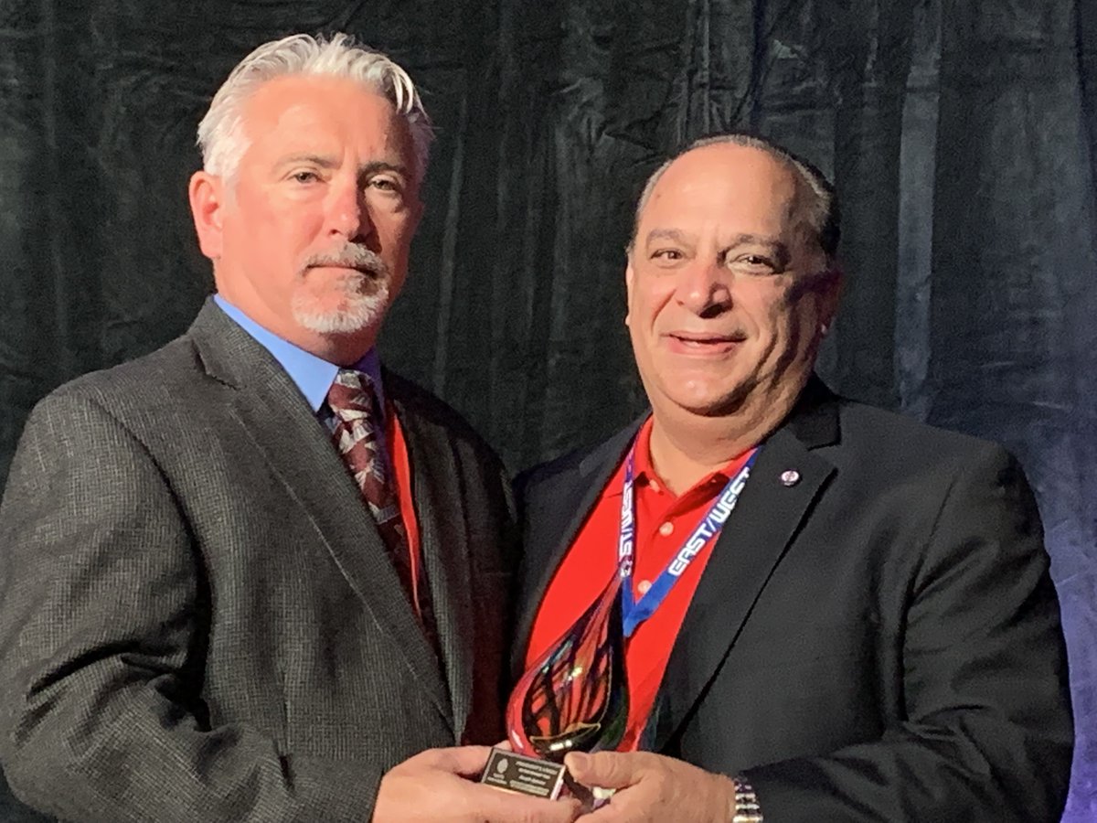 EAST_WEST_IND's tweet photo. Congratulations to East/West VP of Business Development Joe Spinosa and E/W representative Al Loving, recipients of the #SAFE2021 @SAFEAssociati0n President's Award in recognition for their advancement of the SAFE Association. https://t.co/UiKt3RlVQP