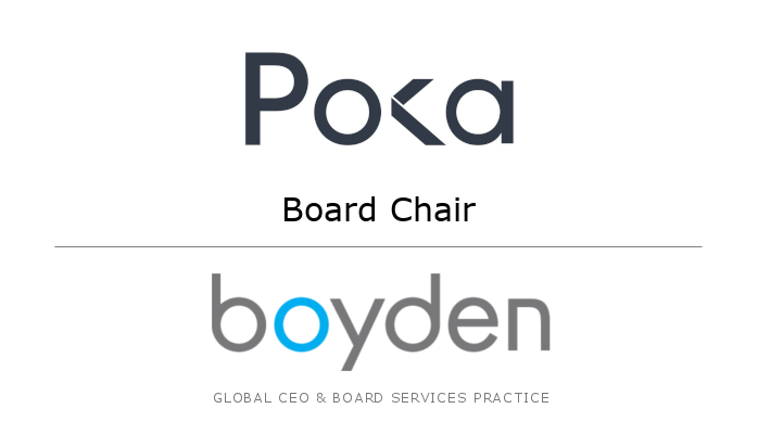 Boyden’s Global #CEO &amp; #BoardServices Practice proudly announces the #BoardChair recruitment on behalf of #Poka. Learn more here >> boyden.ca/canada/opportu…