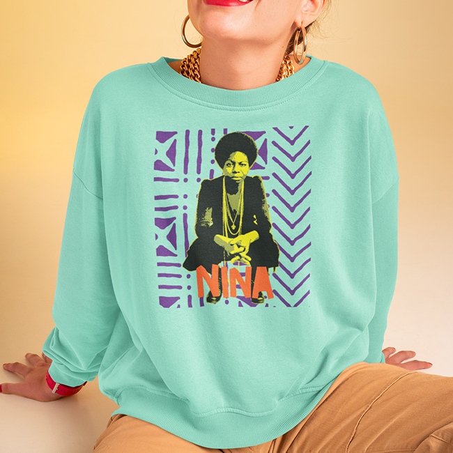 Nina Sweatshirt now available!
Shop link in bio 

#nina #ninasimone #giftideas #sweatshirt