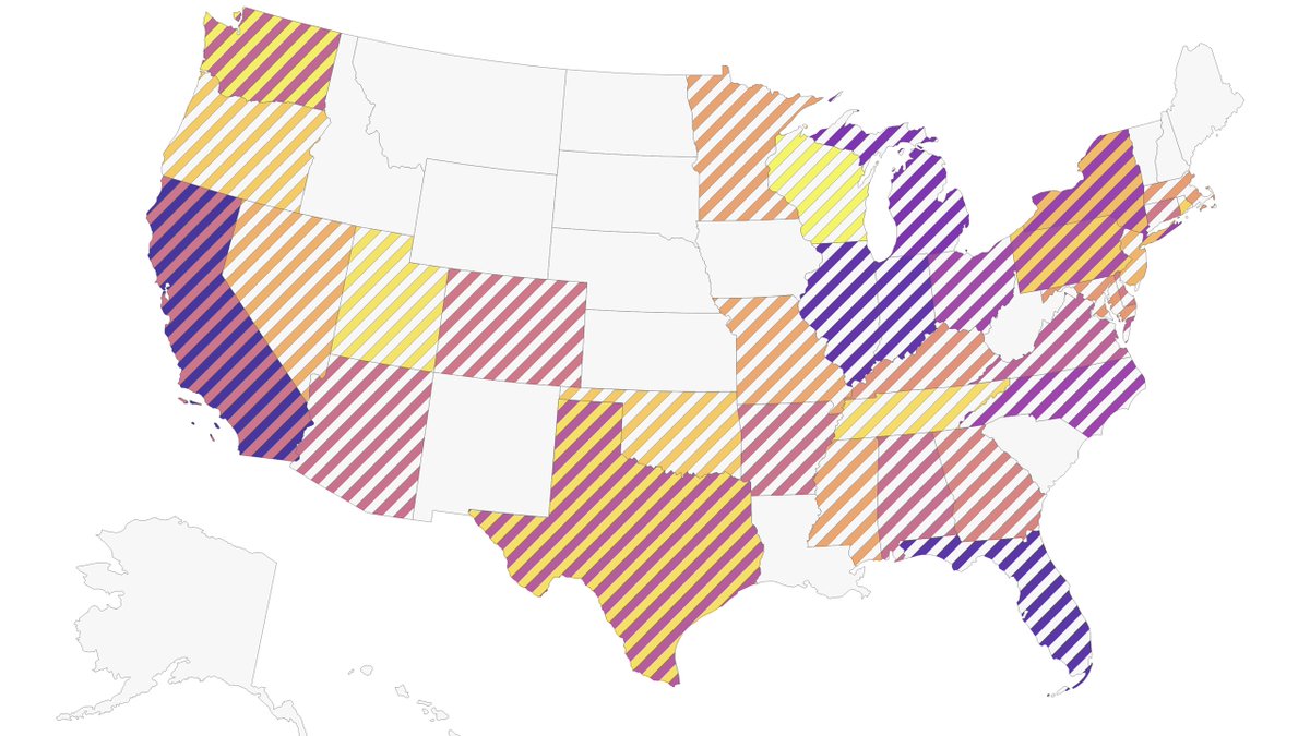 Not a circus tent, it's striped maps! 
<a href="/jonathandrummey/">Jonathan Drummey</a> shows method from <a href="/mapsOverlord/">Sarah Battersby</a> to render #tableau maps with cross-hatching &amp; stripes colored by the data. 

youtu.be/5QdxBrCXhtQ

Relationships accomplish
   1. Background layer
   2. Type of stripe