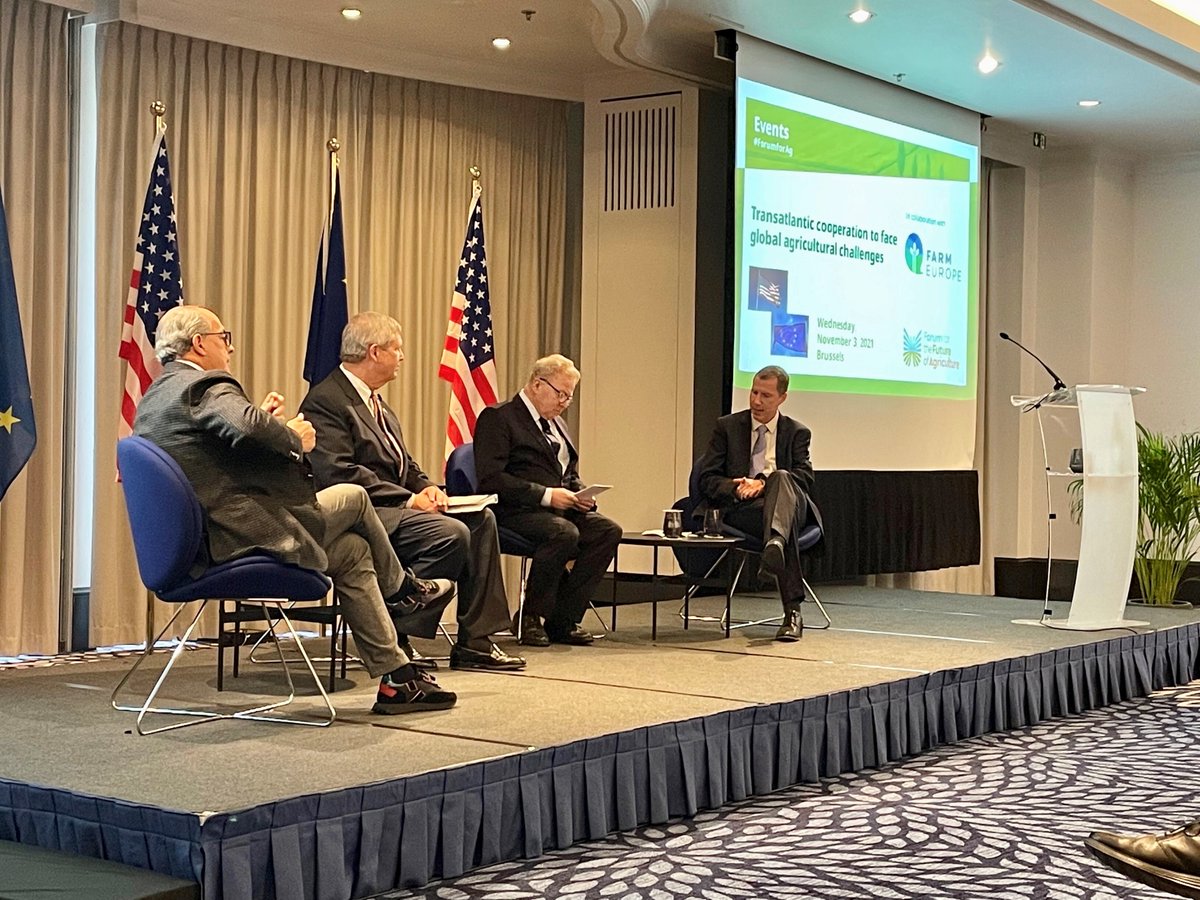SecVilsack's tweet photo. Today I joined @EUAgri @jwojc to announce the transatlantic ag cooperation platform. This is the first real opportunity in almost a decade for our respective ministries to work in partnership to ensure a sustainable, climate-smart future for agriculture. https://t.co/XClJH2DTuF https://t.co/PHOOOcFtY9