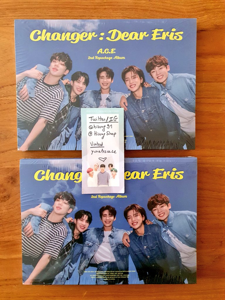 HisungShop's tweet photo. [WTS] A.C.E ~ Changer : Dear Eris - sealed album. 

Shipping WW 🌍
Shipping from Belgium 🇧🇪

Pre-order limited pola + random poster included. 

Price :
23€ + shipping

#WTS #wtskpop #kpopsell #kpop #ACE #wtsace #acewts  #ACEsales #ACEalbum #ACE_Changer #ACEChanger https://t.co/dFp5PhNgzC