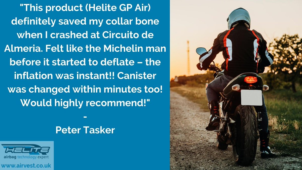 AIRVEST's tweet photo. Thanks to Peter for taking the time to give us a great review of our GP Air #Airvest! Great to hear how our vests are #SavingLives. #HeliteUK https://t.co/mN4grmHlEI