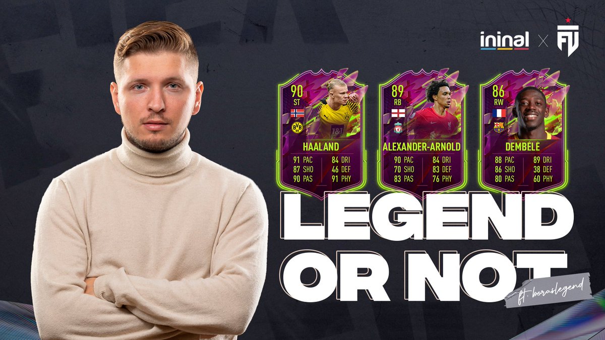 FUTesportsgg's tweet photo. This week on #LegendorNot, we've got @ininal with @ivanlapanje and he's ready to let you know if it's a legend! 🏆⚽️
Choose one of these cards in Ultimate Team down below! 👇 https://t.co/CZnCnrZb2A