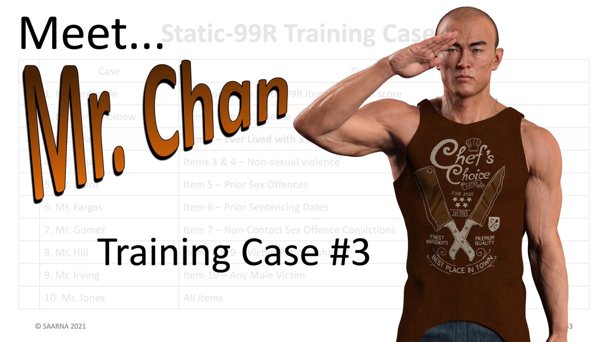AEBrankley's tweet photo. I'm tired of unrealistic "John Smith" case studies. So for my #static99r training, I created 10 computer generated characters on a modelling program--representing a range of ages, body types, and ethnicities. (1/3) https://t.co/ZmcIEb2snZ